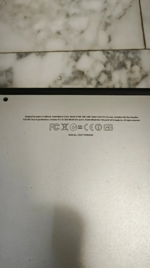 Macbook Air 17 A1369 para piezas