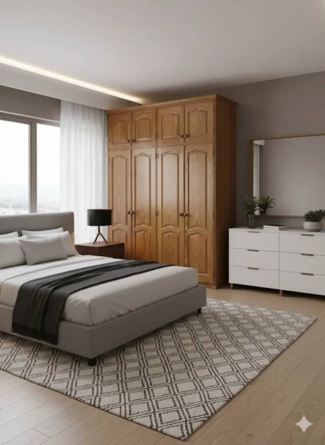 Armario 4 puertas madera maciza