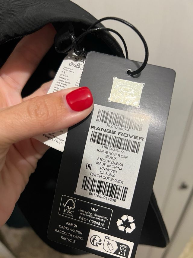 Gorra Range Rover Negra