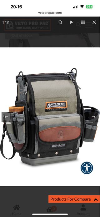 Veto Pro Pac SP-MC Bolsa de herramientas nueva