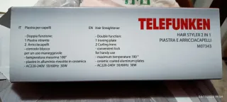 Piastra e Arricciacapelli Telefunken 2 in 1