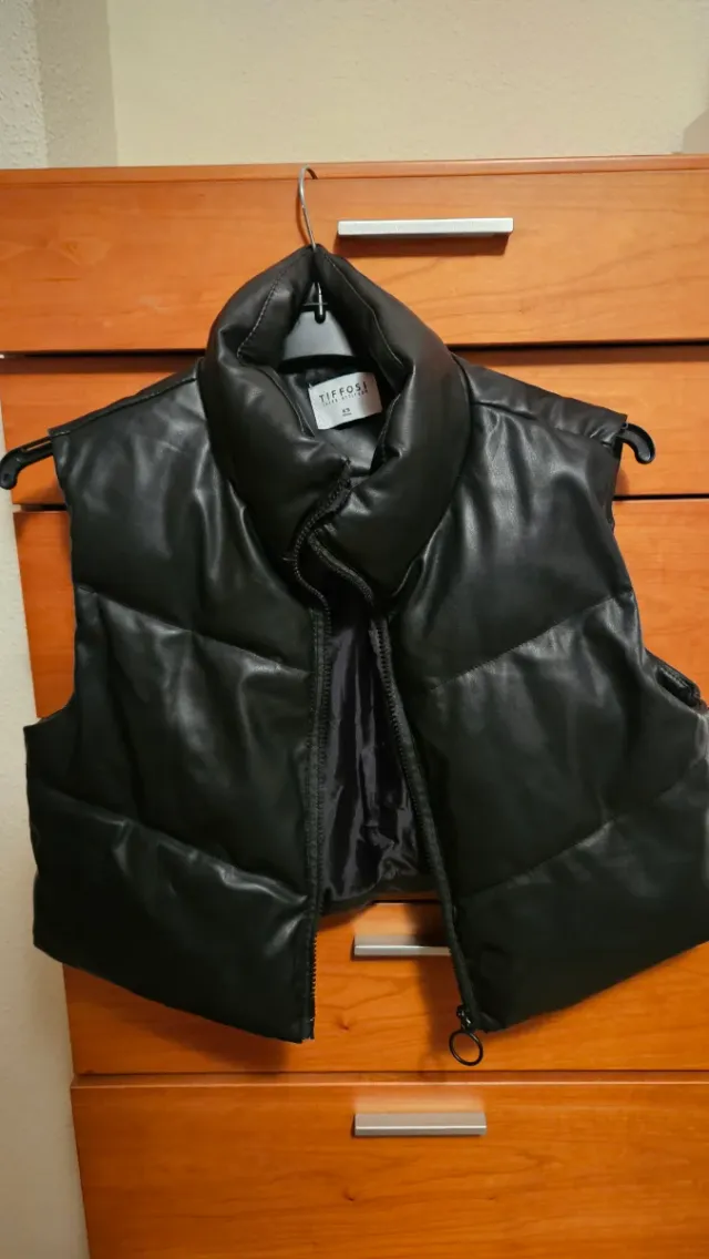 Chaleco acolchado negro