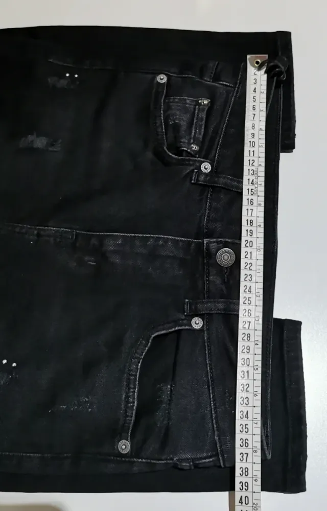 Pantalón The Kooples Talla 36 Negro Roto Perlas