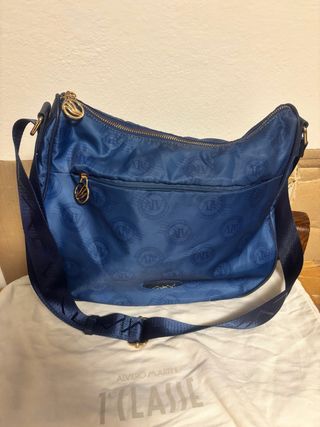 Borsa Alviero Martini Hobo Blu e Oro
