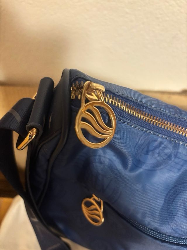 Borsa Alviero Martini Hobo Blu e Oro