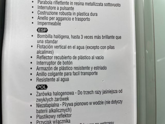 Linterna SONCA Halógena 3D