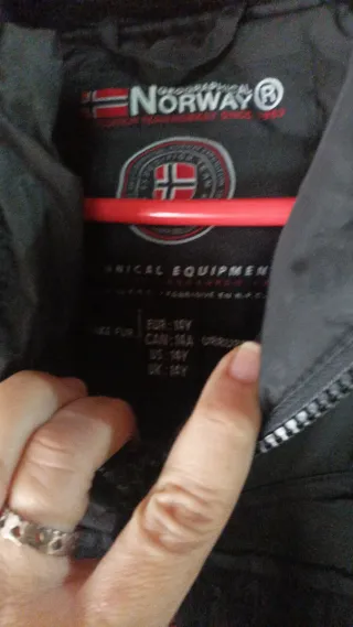 Chaqueta Geographical Norway Negra