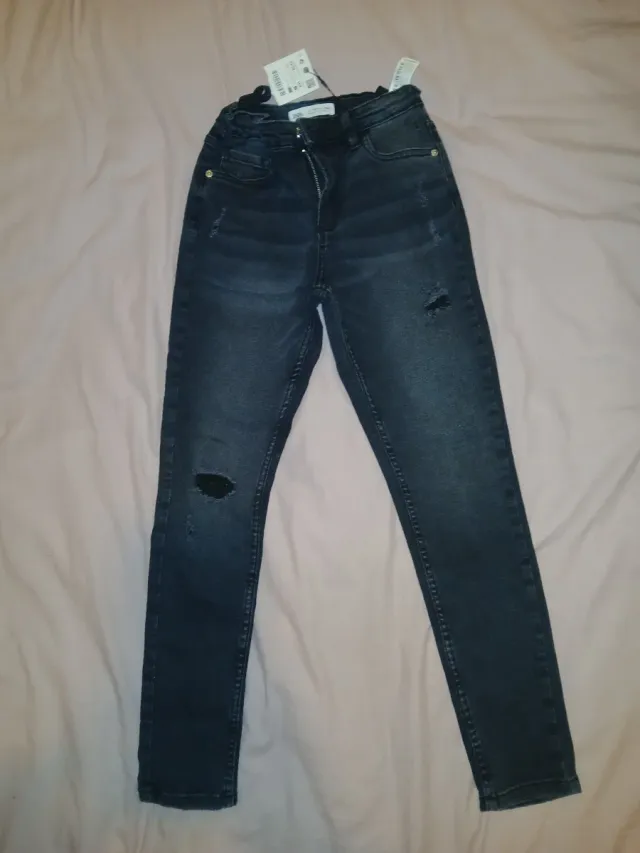 Jeans Zara negros rotos Tall 13-14 (164cm)