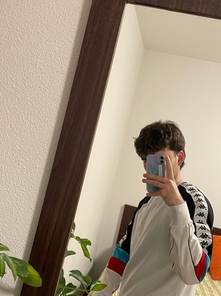 Sudadera Kappa Negra y Blanca