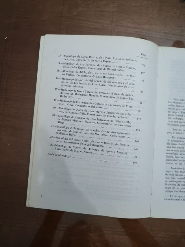 23 monólogos para ejercicios