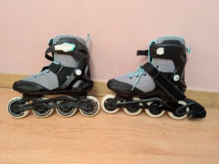 Patines Oxelo Mujer Talla 38 + Protecciones