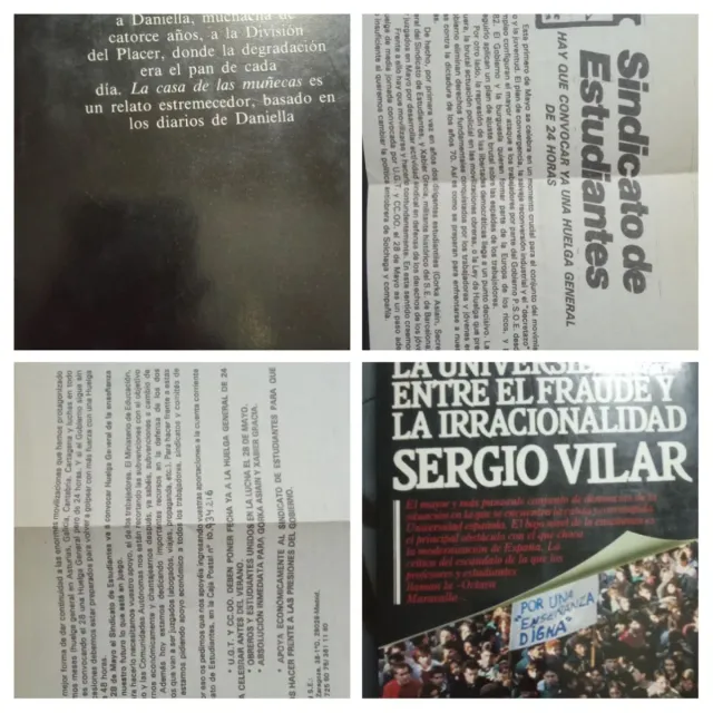Libro Sergio Vilar+Octavilla sindicato estudiantes