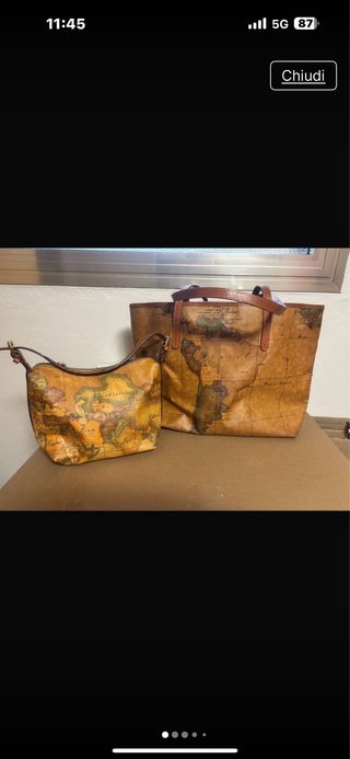 Borsa Alviero Martini a spalla + pochette omaggio