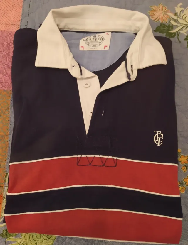 Polo Cortefiel manga larga a rayas