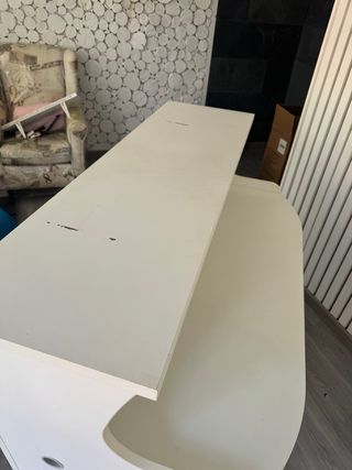 Mostrador recepción blanco