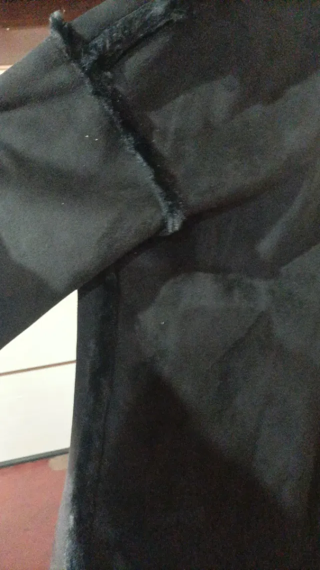 Abrigo reversible negro