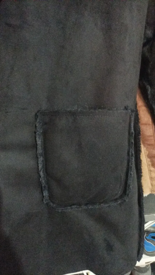 Abrigo reversible negro