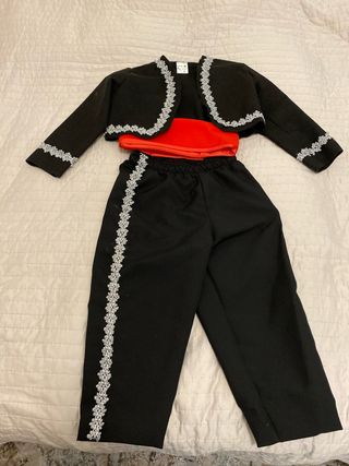 Disfraz Mariachi niño Negro y Rojo (película Coco)