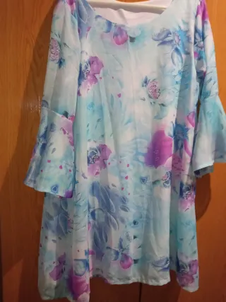 Vestido juvenil estampado floral