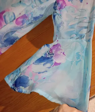 Vestido juvenil estampado floral