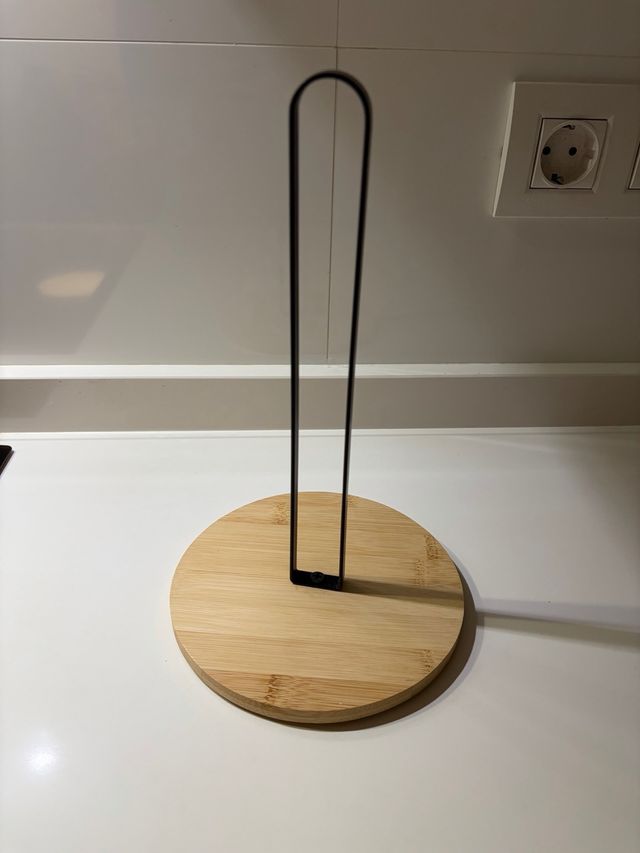 Portarrollos de cocina madera y metal