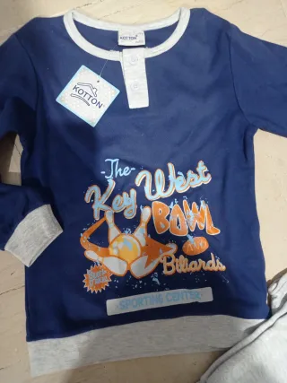 Pigiama bimbo cotone caldo 3-4 anni