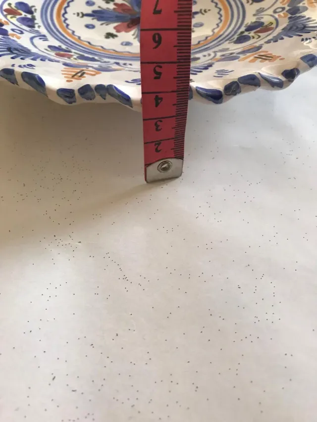 Plato decorativo cerámica pintado a mano