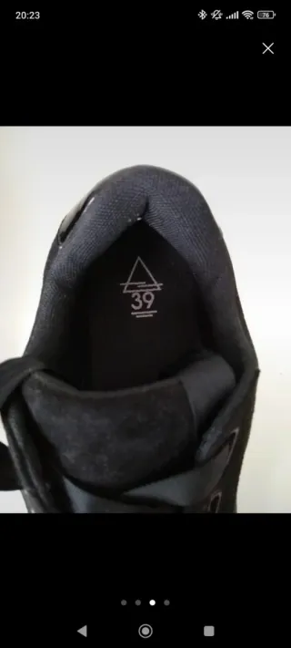 Zapatillas negras deportivas 39