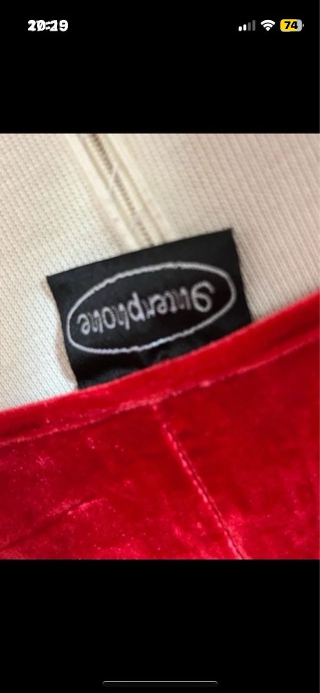 Vestido largo rojo tirantes elástico