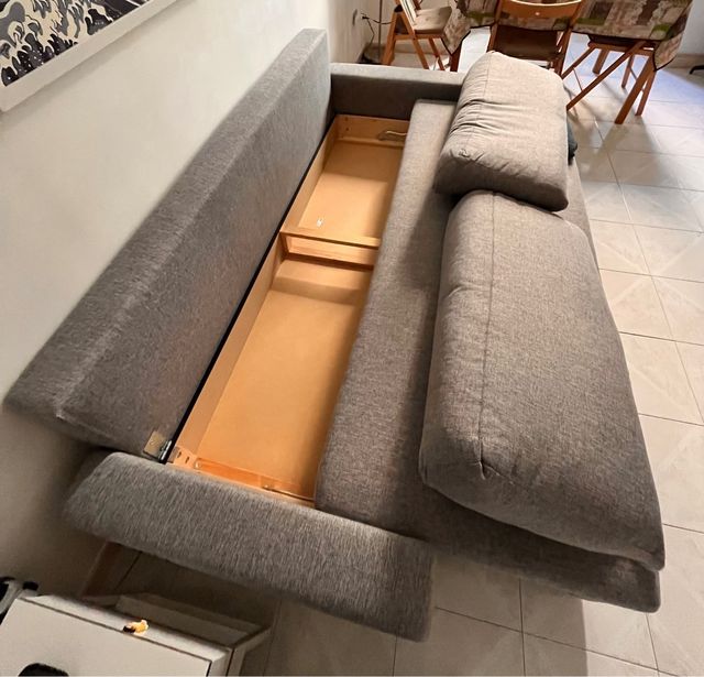 Divano letto Ikea grigio