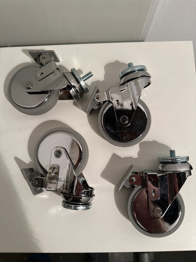 4 Ruedas IKEA Besta Metálicas