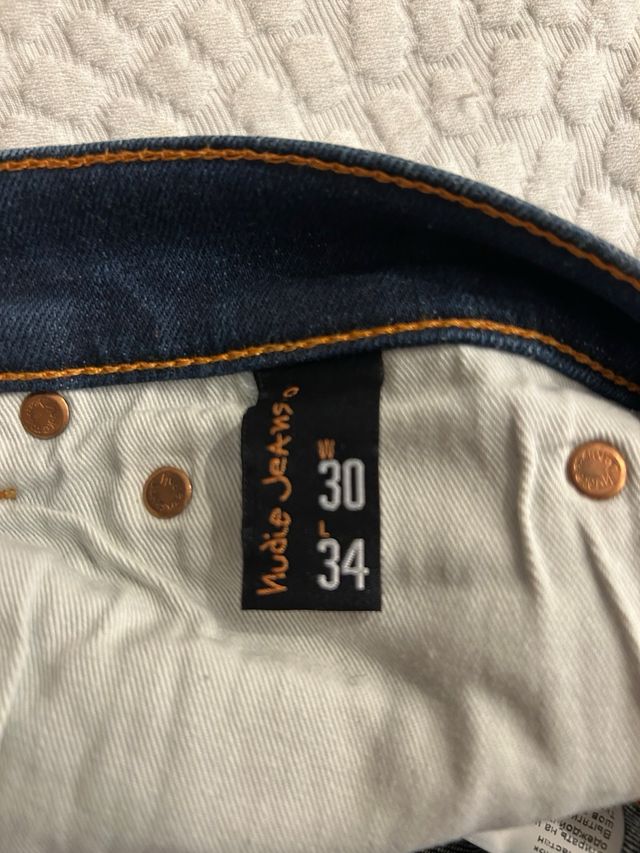 Nudie Jeans Lean Dean Vaqueros Azules