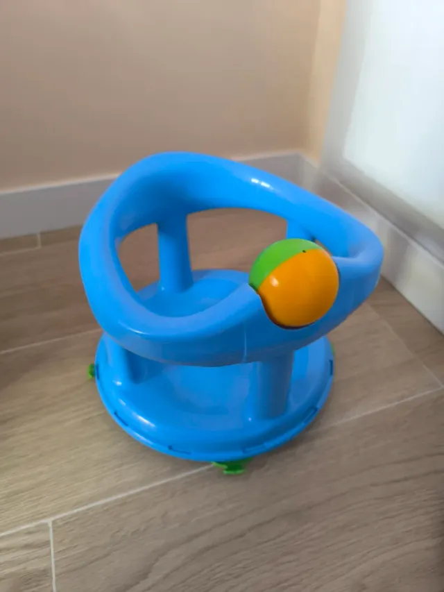 Asiento bañera infantil azul