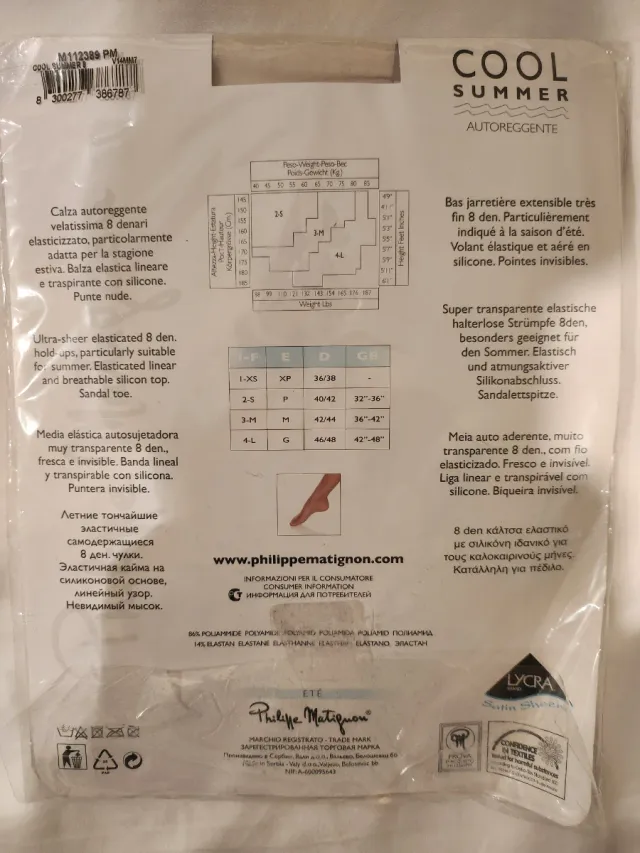 Medias elásticas autosujetadora Philippe Matignon