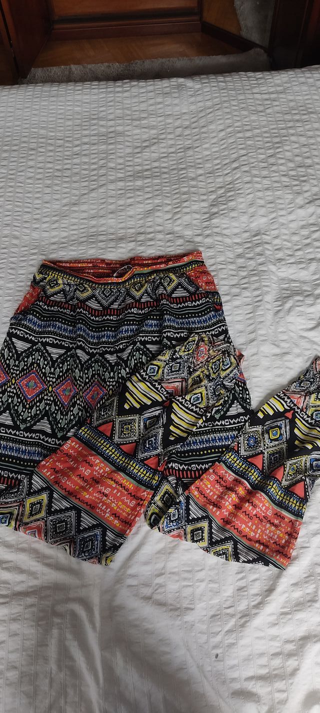 Pantalón étnico estampado verano L