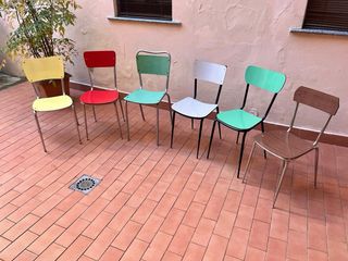 Sedie vintage formica di varie colorazioni