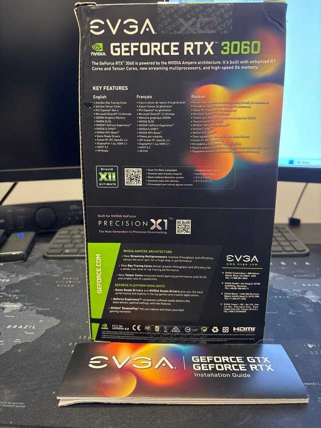 Placa Gráfica EVGA GeForce RTX 3060 12GB GDDR6