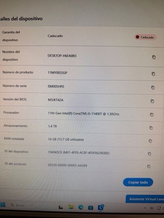 Lenovo ThinkCentre M70q Gen2 i5 11th 16GB 512G+1TB