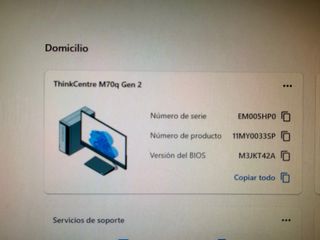 Lenovo ThinkCentre M70q Gen2 i5 11th 16GB 512G+1TB