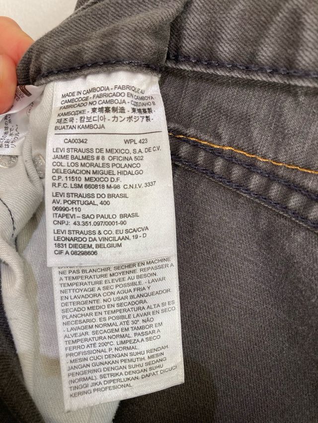 Jeans USA Levi's 505 Uomo W36 L30 | Grigio Scuro
