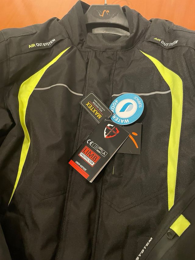 Chaqueta Moto Bartlett Negro/Fluor 5XL