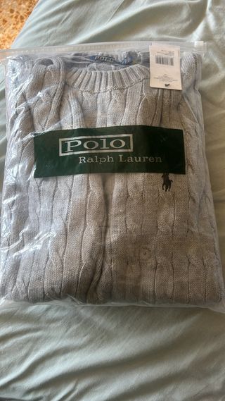 Polo Ralph Lauren Jersey Gris Talla M