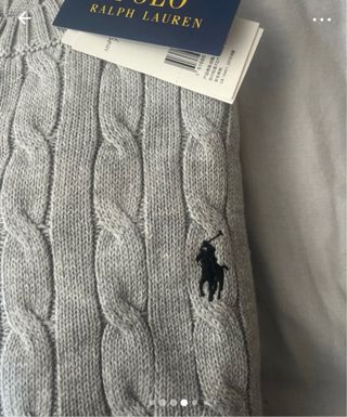 Polo Ralph Lauren Jersey Gris Talla M