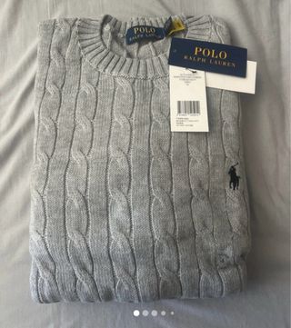 Polo Ralph Lauren Jersey Gris Talla M