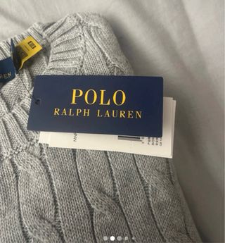 Polo Ralph Lauren Jersey Gris Talla M