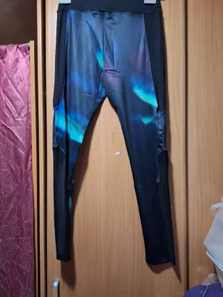 Leggings Talla L efecto aurora boreal