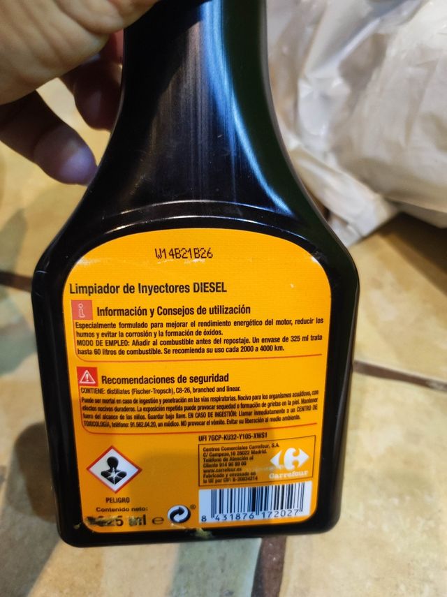 Limpiador Inyectores Diésel Carrefour 325ml