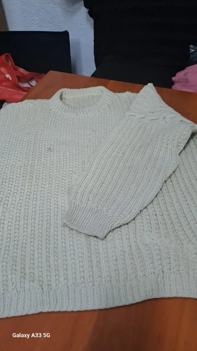 Jersey de lana tejido es unise