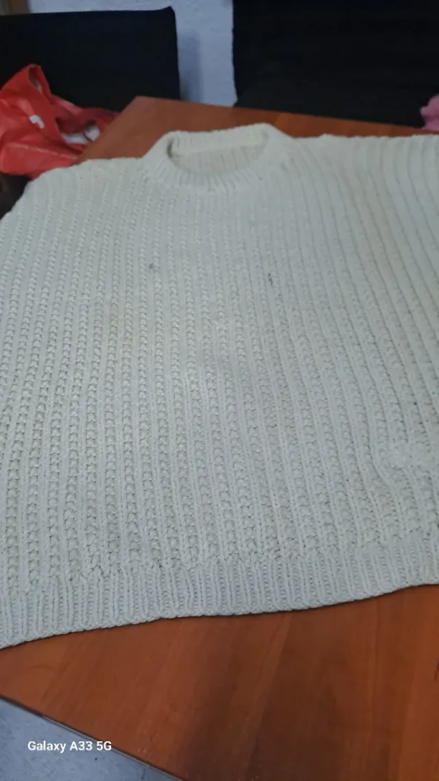 Jersey de lana tejido es unise