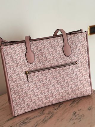 Borsa shopping Guess monogram rosa
